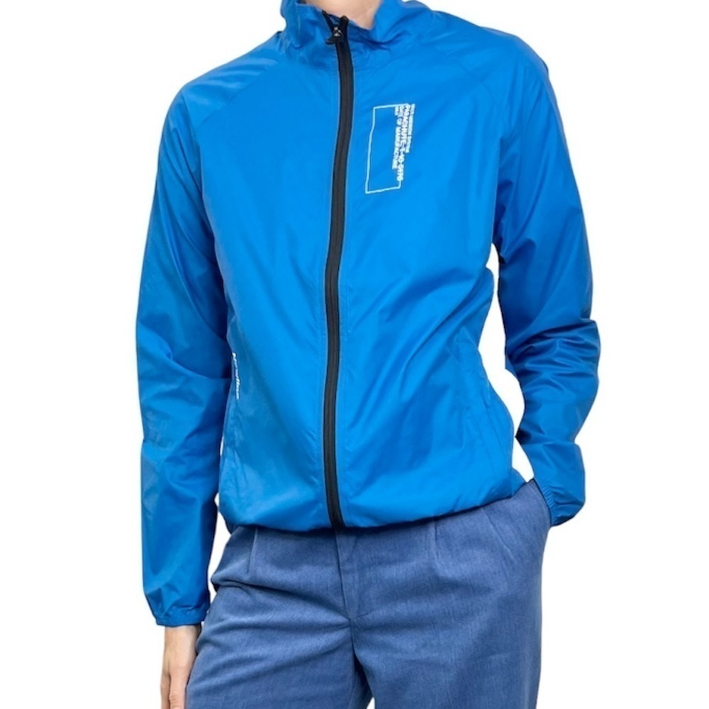 NWT Newline Denmark blue parachute running jacket M